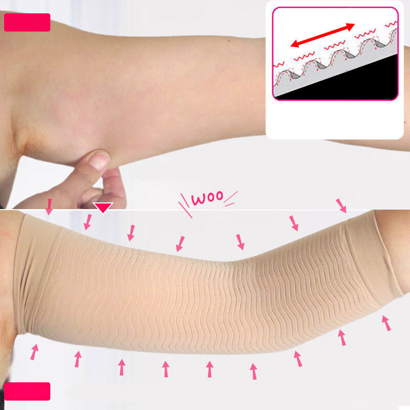 Maniche da braccio dimagranti per donna perdita di peso Shaper per braccio Buster scaldamuscoli più sottile avvolgere la cintura del braccio aiuta gli scaldamuscoli Taping Massage