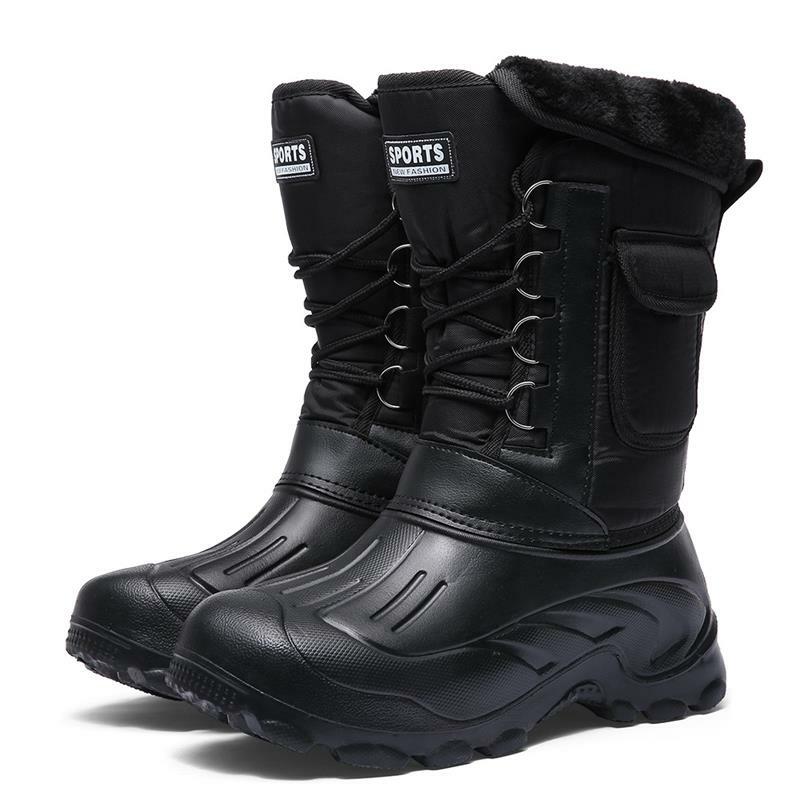 2020ฤดูใบไม้ร่วงและฤดูหนาวกลางแจ้ง Camouflage-Top Snow Boots Plus กำมะหยี่อบอุ่นหนาลื่น trend Martin Boots XM380