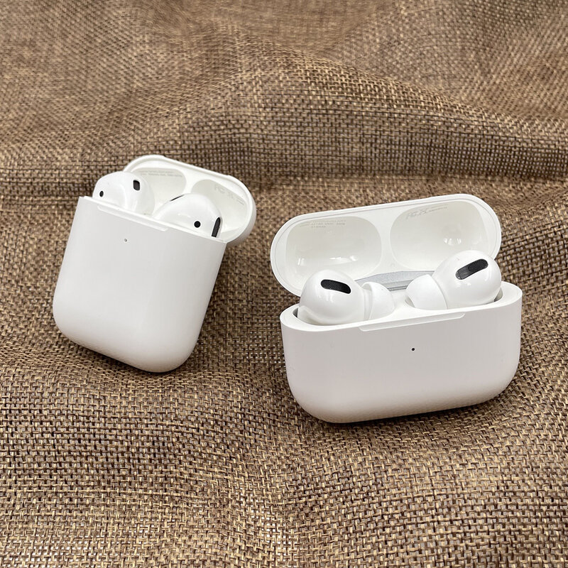Auriculares inalámbricos airpods 2 3 Pro, audífonos TWS originales de segunda mano con Bluetooth y carga inalámbrica, 95%