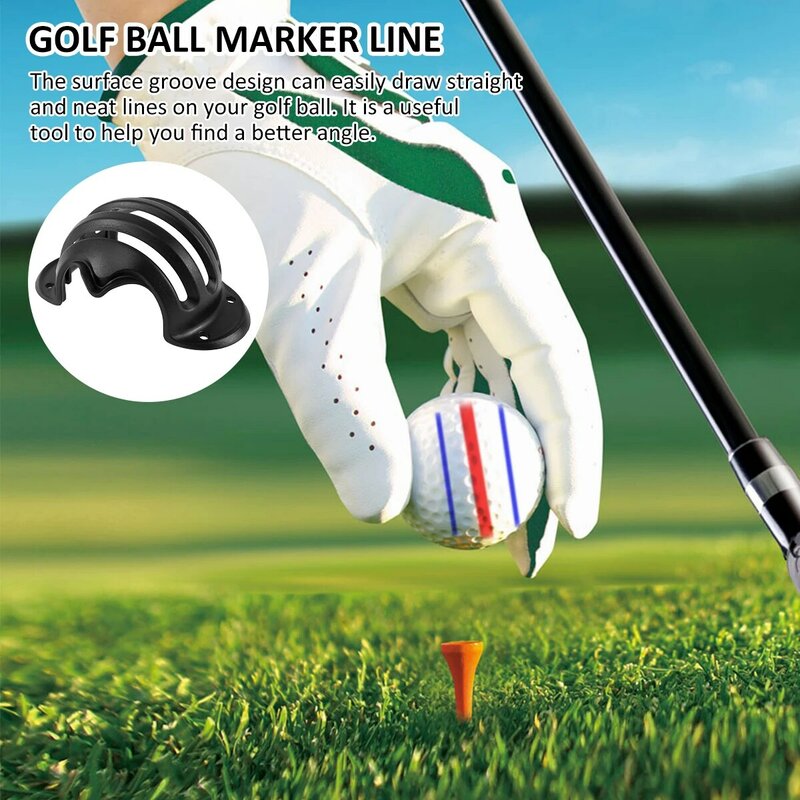 8 قطعة كرة جولف خط الرسم ماركر أداة ماركر محاذاة كرة جولف ماركر الاستنسل إكسسوارات الغولف هدية للتدريب بداية