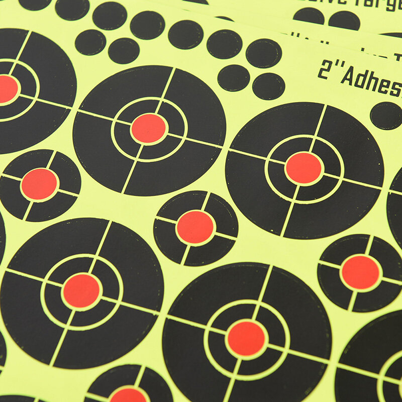 160 pz/10 fogli obiettivi di tiro Splatter Glow bersaglio di carta fiorente per caccia tiro con l'arco freccia allenamento accessori per tiro