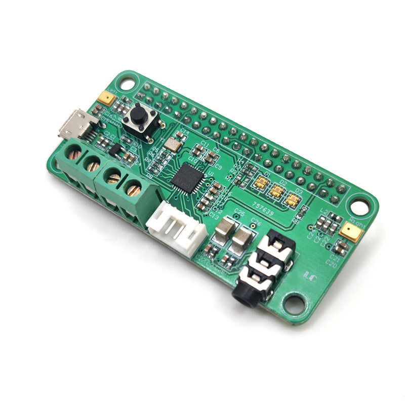 Tarjeta de sonido Hi-Fi WM8960 para Raspberry Pi, códec estéreo, reproducir/grabar, Puerto I2S, tarjeta de reconocimiento de voz de doble micrófono