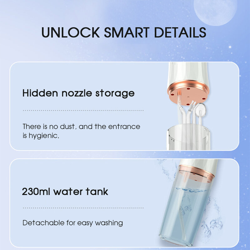 [Boi] IPX7 Verborgen Nozzle Smart Elektrische Monddouche Grote Capaciteit Verwijderbare Water Tank Tanden Bleken Dental Floss Cleaner