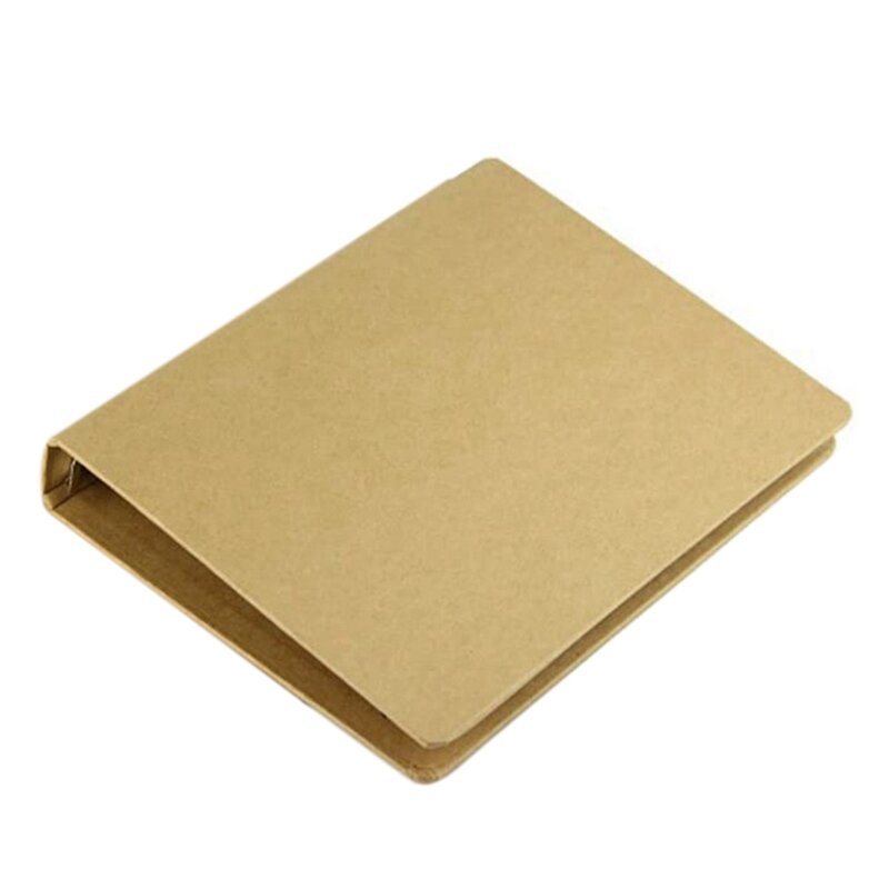 Carpeta de papel Kraft, carpeta de anillas, color marrón, en formato DIN A6