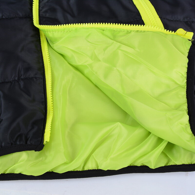 Männer Mantel der Winter Farbe Block Zipper Mit Kapuze Jacke Baumwolle Gefütterte Mantel Slim Fit Mode Verdicken Warme Outwear Trainingsanzug