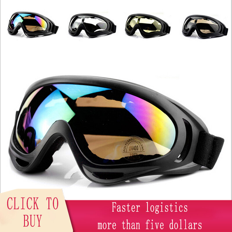 Новые лыжные очки, двухслойная УФ противотуманная Лыжная маска, очки, лыжное снежное снаряжение, очки для сноуборда, зимние спортивные аксе...