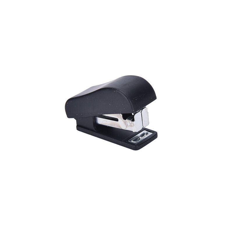 Mini agrafador plástico mini agrafador conjunto kawaii grampeador estacionário com 50 pces grampos