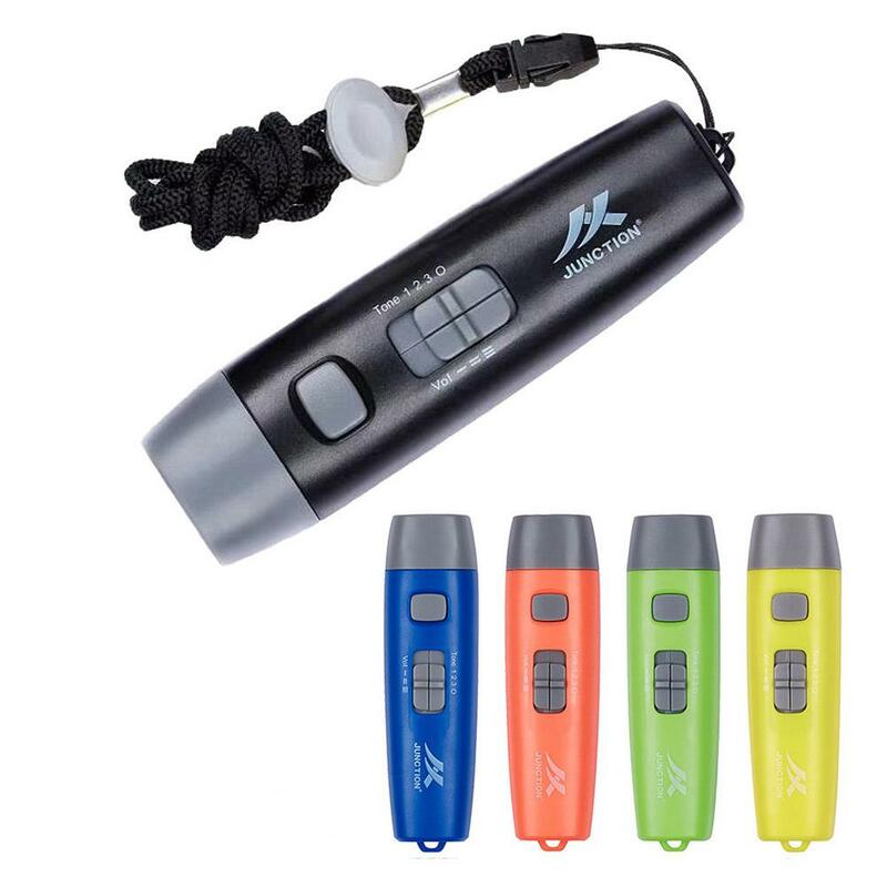 Electronic Whistle 3 Tone Adjustable Rechargeable High Volume Referee Whistles with Lanyard Sports Portable Emergency Whistles