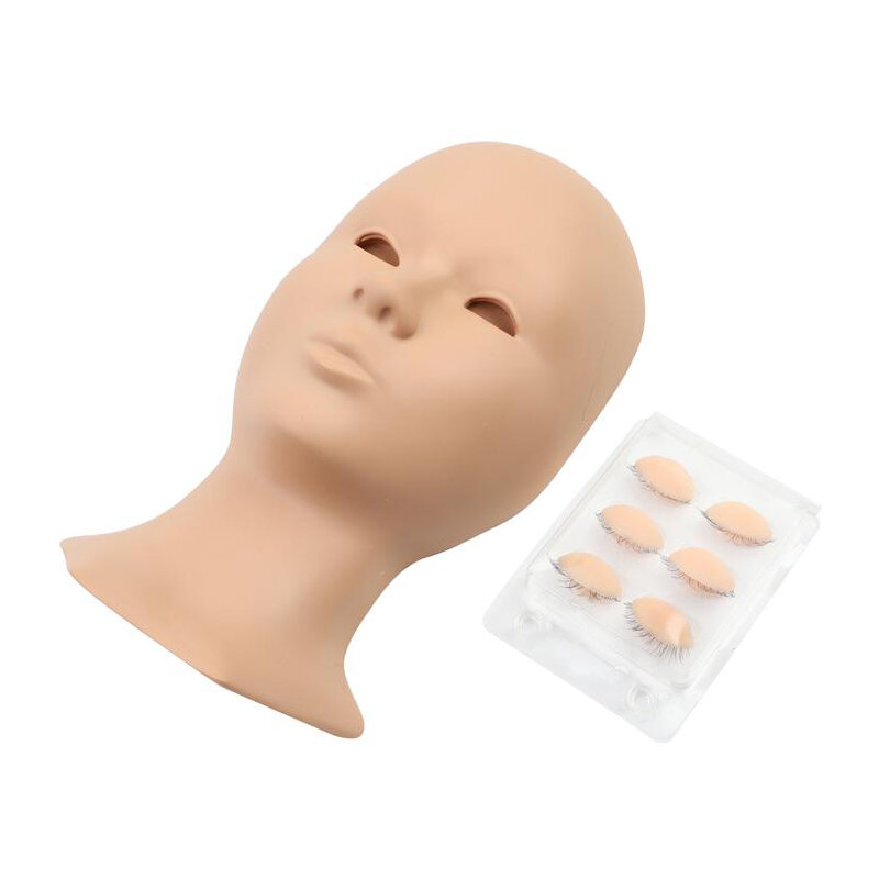 New แต่งหน้าการฝึกอบรมที่ถอดออกได้ตา Mannequin HEAD Makeup Practice ชุดปลอม Mannequin หัวฝึกอบรม