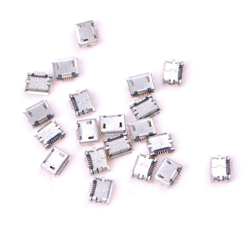 20 Chiếc IMC Nóng Micro USB Type B Nữ Ổ Cắm 5 Pin SMD SMART TECH Hàn Jack Kết Nối Sỉ