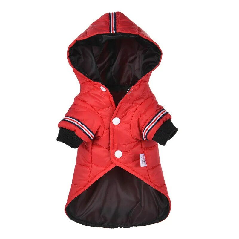 Pet Cats and Dogs Winter Warm Down Jacket Jacket Medium and Small Dog Chihuahua Hooded Clothes Lightweight Hoodie XS-XL