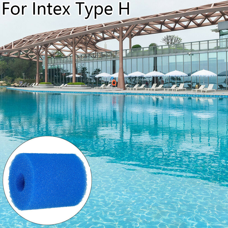 Esponja de filtro reutilizável para piscina, esponja lavável tipo h, filtro de espuma para piscina, reutilizável e lavável