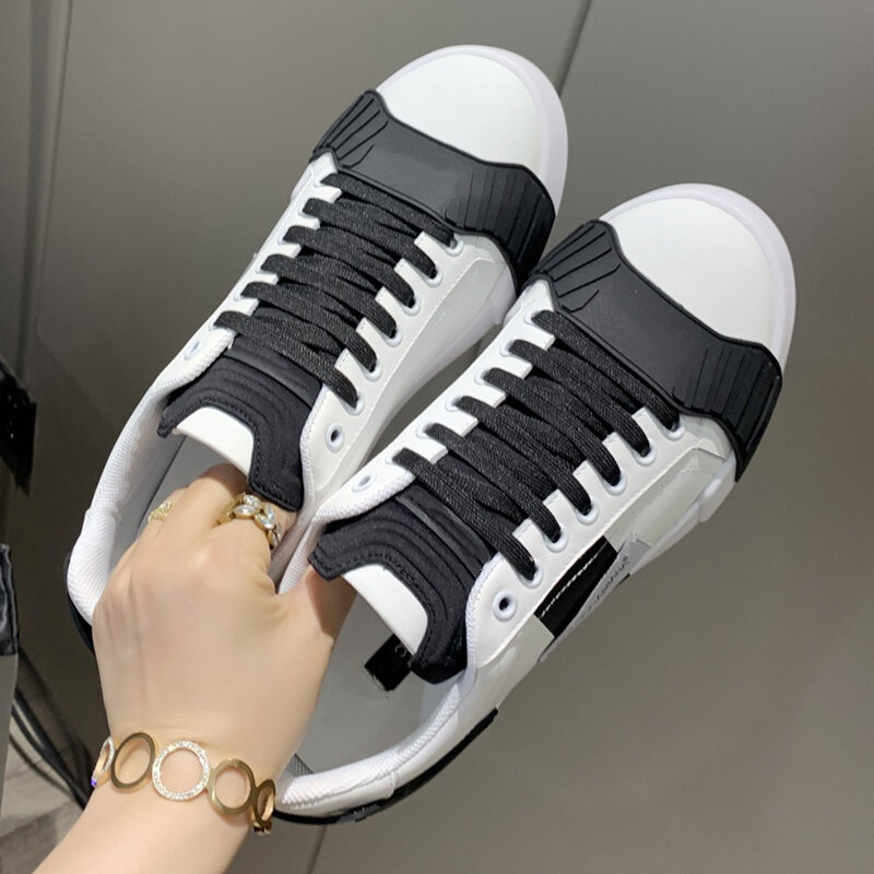 محطة الأوروبية 2021 الربيع و الصيف جديد جلد حذاء أبيض للرجال والنساء مع نفس النمط المنخفضة حذاء كاجوال الرجال 3
