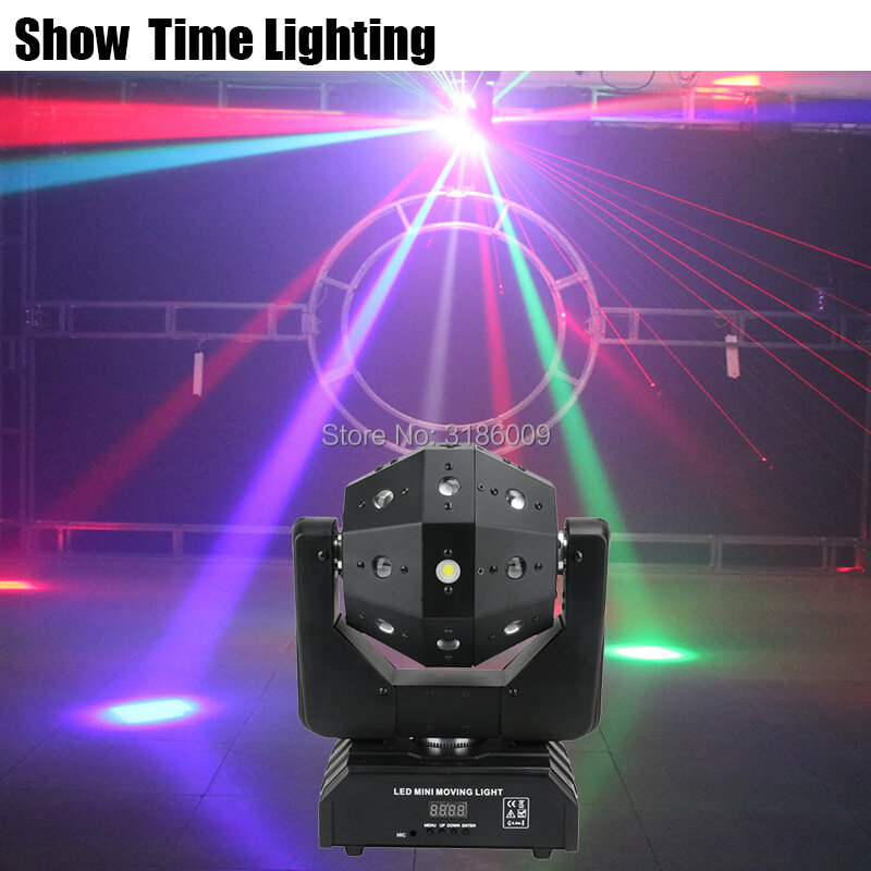 Unlimited Rotate Led Ball Moving Head Light Beam Line Strobe Red Green Laser 3 IN 1 Good Effect Use For Party KTV Night Club Bar