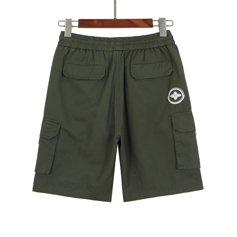 Summer Men's Shorts with Tide Brand Yuwenle Shorts ape badge fashion casual pure cotton guardPocket and half-length pants.