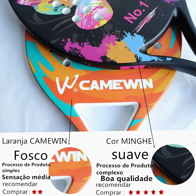 Platte Raquete De Strand Tennis Femenino 3K Carbono Faser EVA Schaum Core Matte Oberfläche Berufs Erwachsene Paddle
