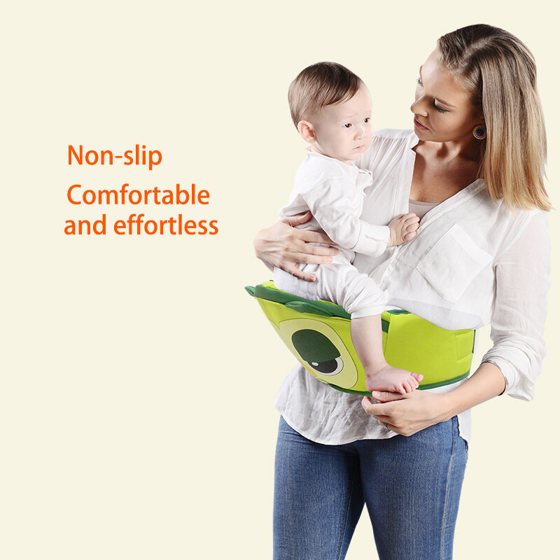 Canguru para carregar bebês, assento largo, respirável, com cintura