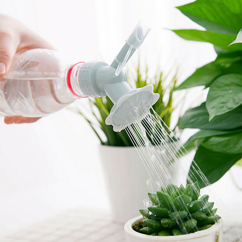 Lattine per acqua 2in1 ugello per irrigatore in plastica per irrigatori per fiori annaffiatoio per bottiglie irrigatore