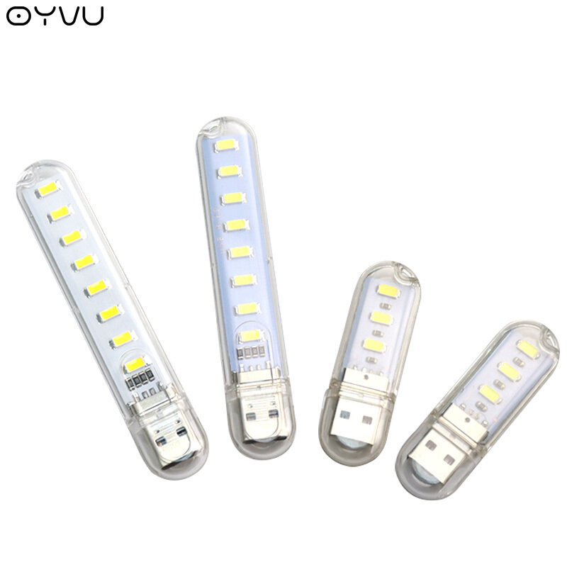 Đèn LED USB Sách Đèn Pin Công Suất Ngân Hàng Cung Cấp Đèn Sách 5V Ngủ Di Động Đèn LED USB Đèn Sách 3 Đèn LED 8 Đèn LED SMD 5630 5730