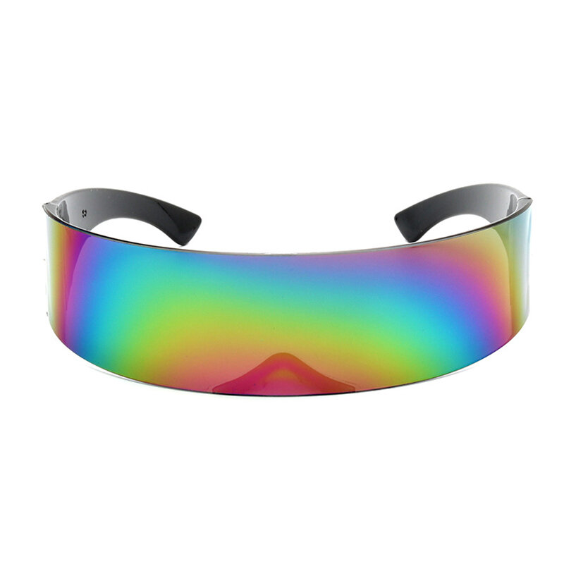 파티 안경 바이저 랩 쉴드 대형 미러 선글라스 승마 방풍 안경 패션 개성 안경 승마 안경