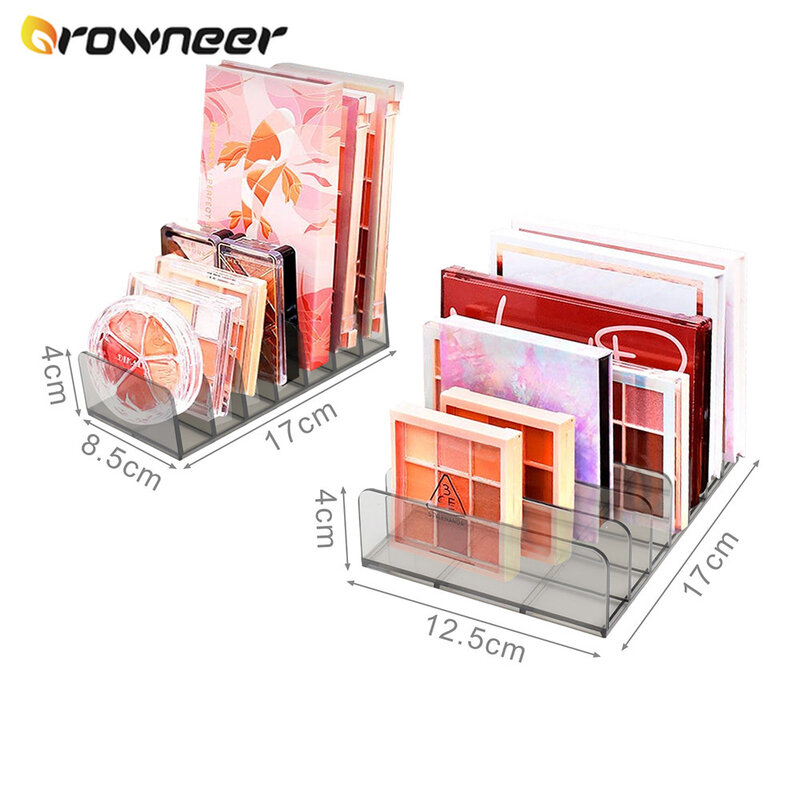 7 Grids Clear Acrylic Eyeshadow Compact Organizer Drawer Organization Divider Makeup Storage Box Transparent Slot Cosmetics Case