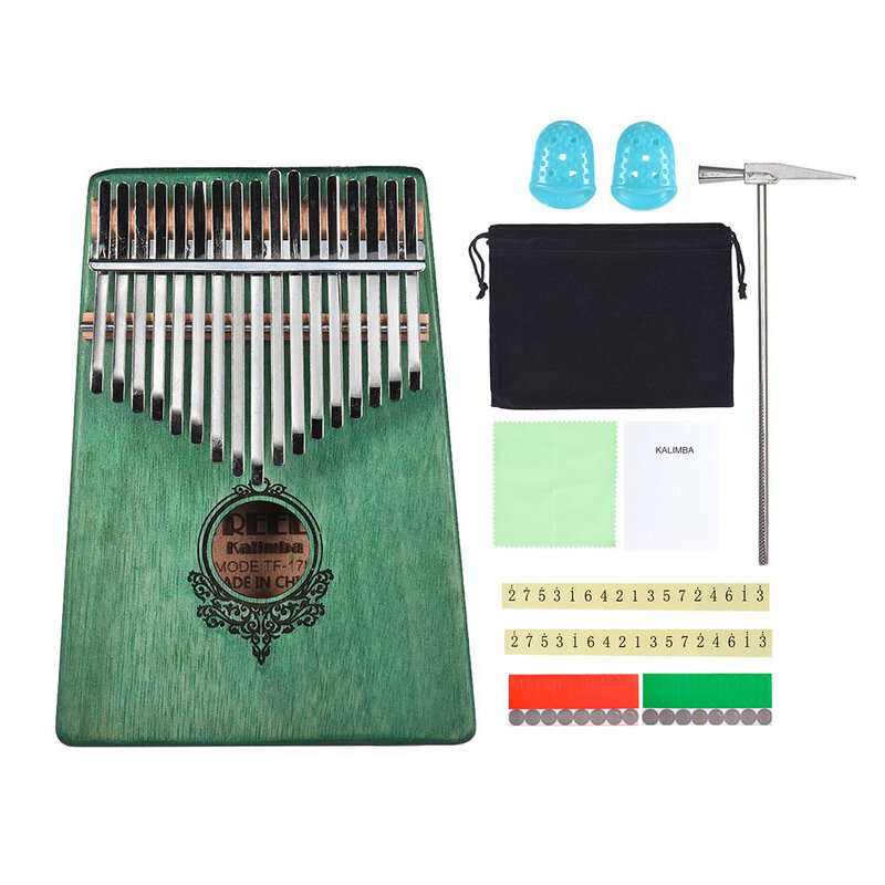 17-key Kalimba Portable Thumb Piano High-Quality Wood Body Musical Instrument  Great for Kalimba lovers and beginners
