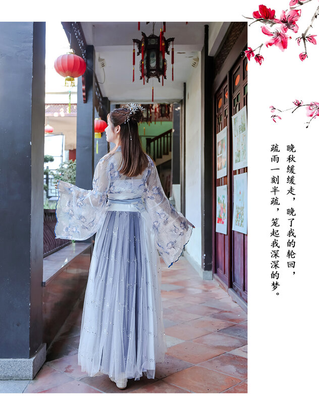 Disfraz folclórico tradicional chino Hanfu para mujer, Ropa de baile de la diosa Han, disfraz de hada para mujer, traje Oriental de Príncipe antiguo