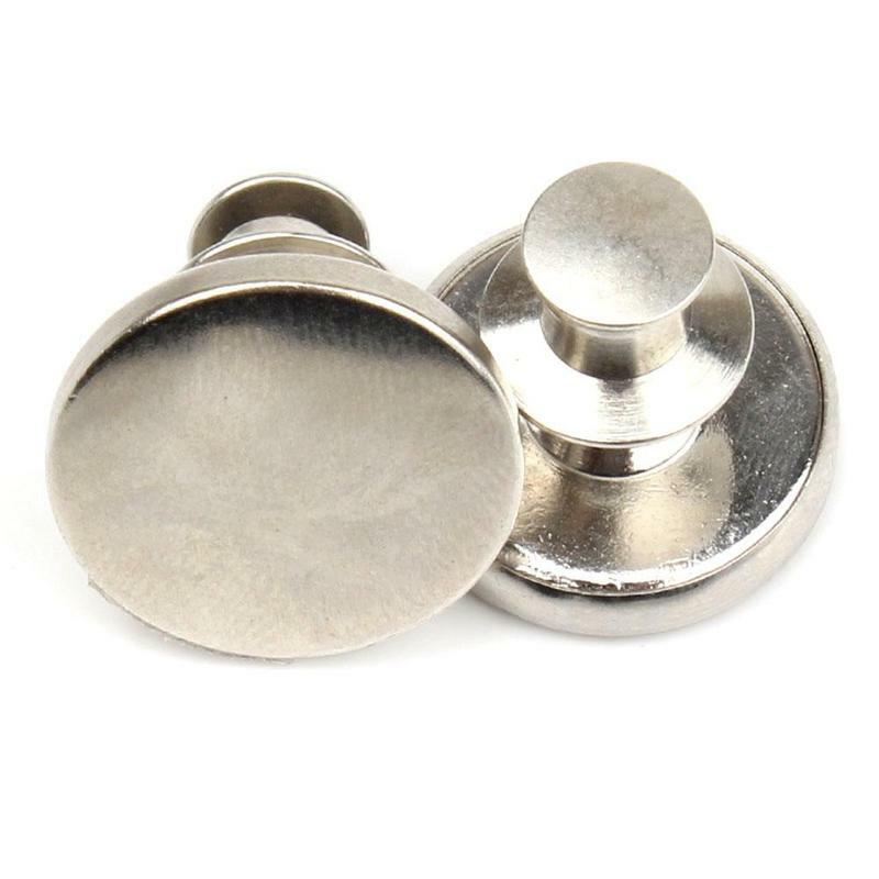 1/10pc Retro Adjustable Detachable Jeans Pin Buttons Nail Sewing-free Metal Buckles For Clothing Diy Clothes Garment Accessories
