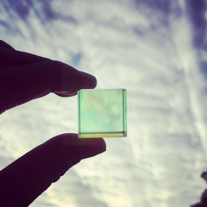 Prisma luce intensa a sei lati combina cubo prisma strumento a fascio macchiato prisma a spacco esperimento dispersione del vetro ottico U7B4