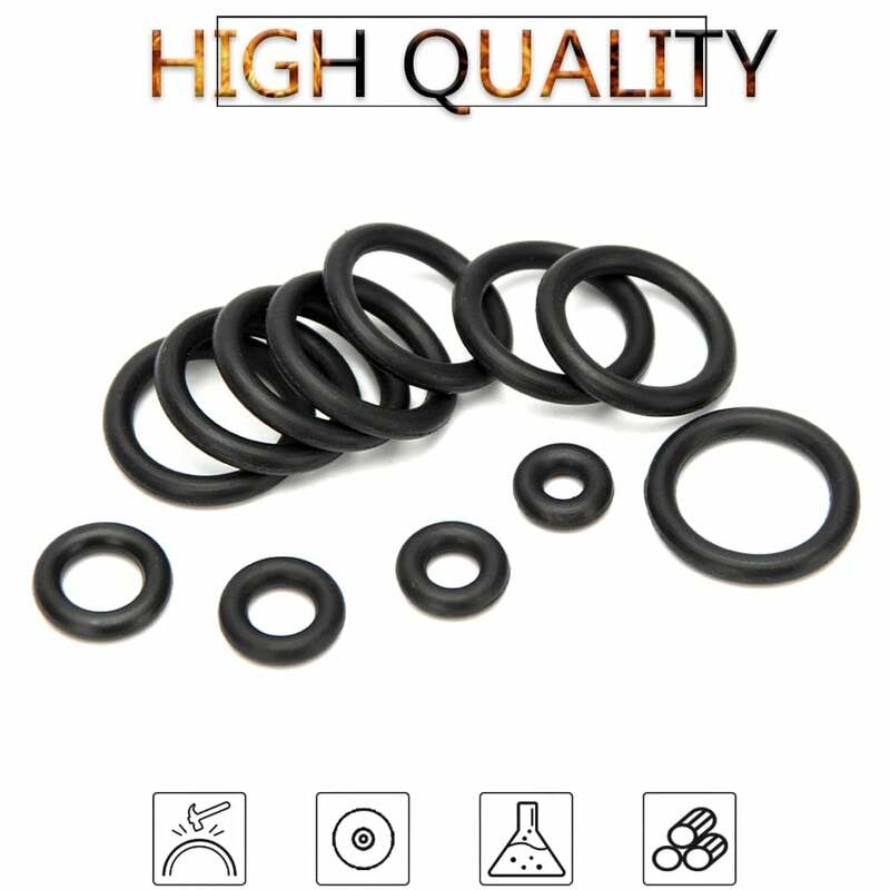 100pcsNBR Nitrile Rubber Sealing O-ring Gasket Replacement Seal O ring OD7mm-30mm CS2.4mm Black Ring Washer DIY Accessories S105