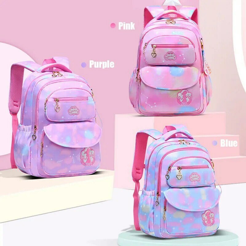 New Cute Girls School Bags Children Primary School Backpack Satchel Kids Book Bag Princess Schoolbag Mochila Infantil 2 Szies
