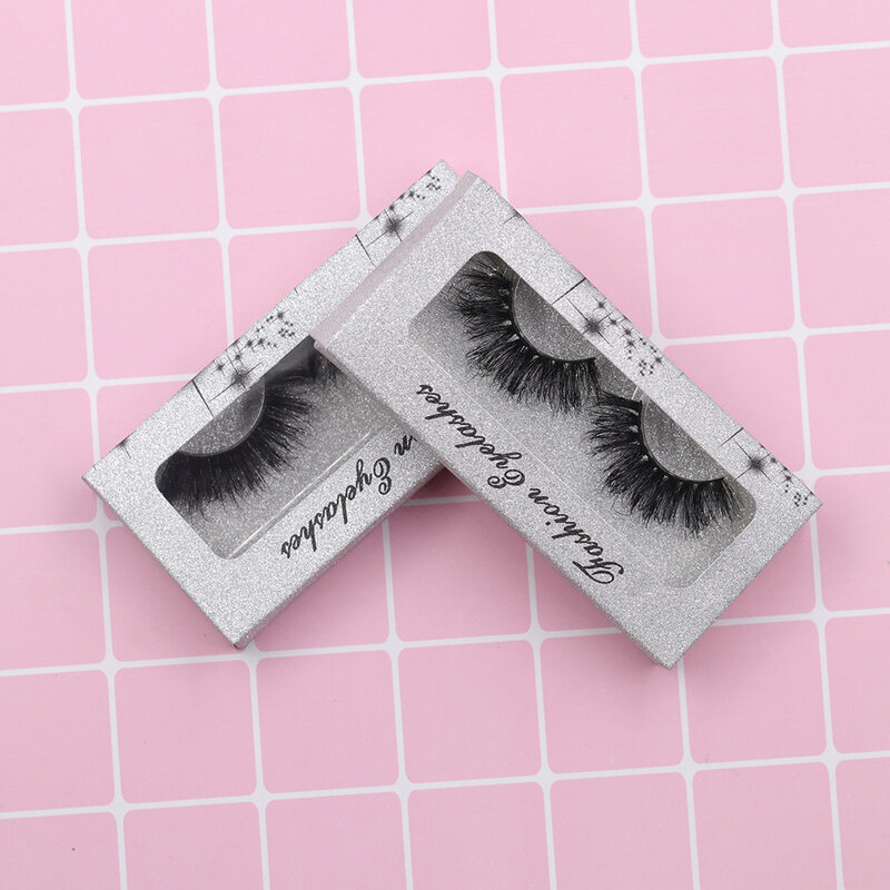 JohonGirls' 3D Mink Lash Natural Long False Eyelash Wholesale Fake MinK Eyelash Support Drop Shipping Handmade Full Strip Lashes