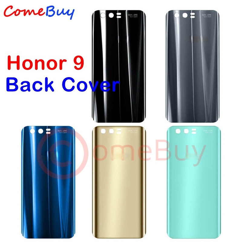 Dla Huawei Honor 9 pokrywa baterii tylna obudowa szklana obudowa tylna obudowa Honor9 Lite zamiennik dla Honor 9 Lite pokrywa baterii