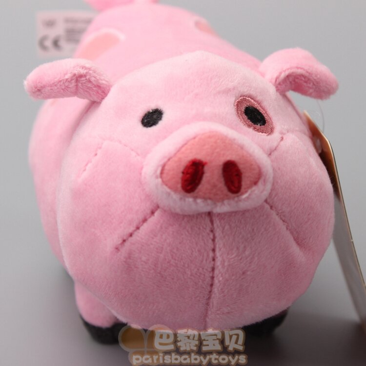 Jouet en peluche cochon rose par gravité, 16cm, 1 pièce, avec patch d'étiquette, pour cadeau d'anniversaire, livraison gratuite