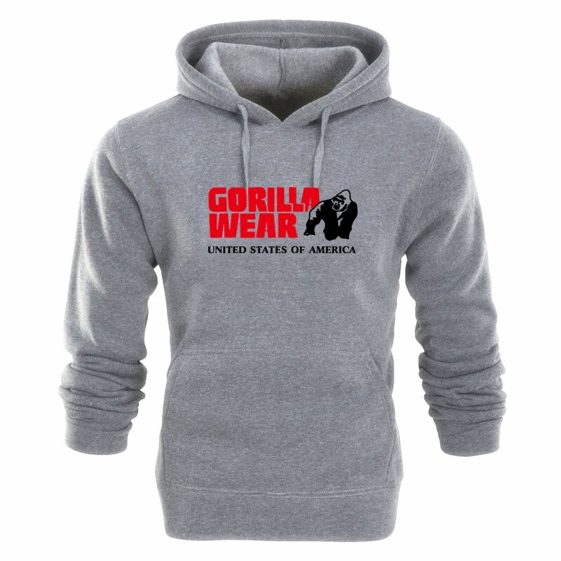 Brand Men's Hoodie Men's Casual Hoodie Sweatshirt Men's Printed Hoodie Top Gorilla Wear Fashion 2020 Spring and Autumn Style