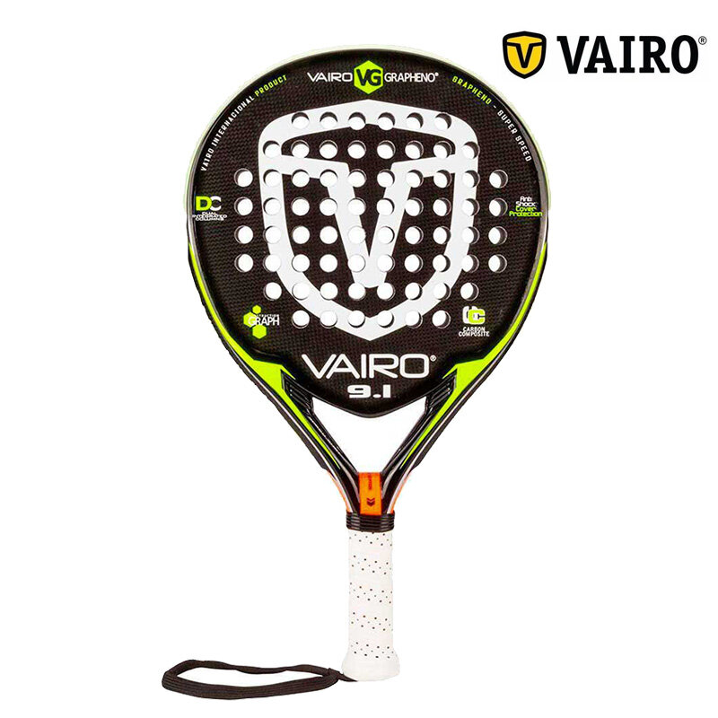 Vairo-プロのサイクリングラケット9.1,3層,カーボンファイバー,ビーチ用,ユニセックス機器