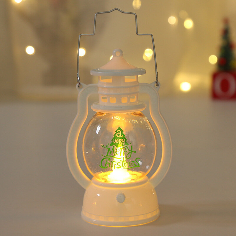 Árvore de natal noite lâmpada para casa lanterna led vela chá luz velas natal árvore ornamentos papai noel elk luz ano novo presente
