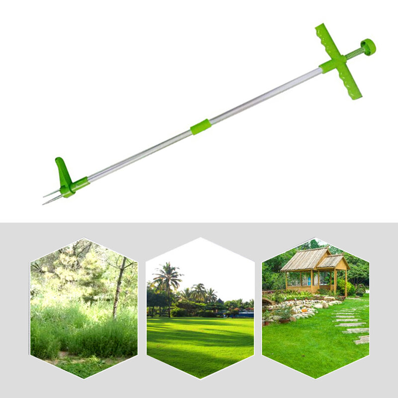 Portable Long Handle Weed Remover Portable Garden Lawn Weeder Outdoor Yard Grass Root Puller Tool Garden