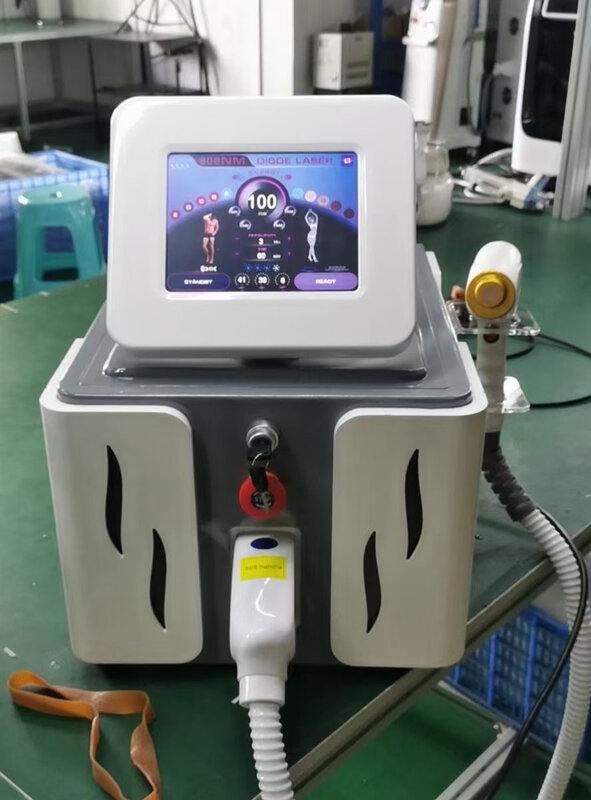 Máquina de depilación láser de diodo portátil, depiladora láser Soprano de alta potencia de 1200W, velocidad de platino, 755, 808, 1064nm