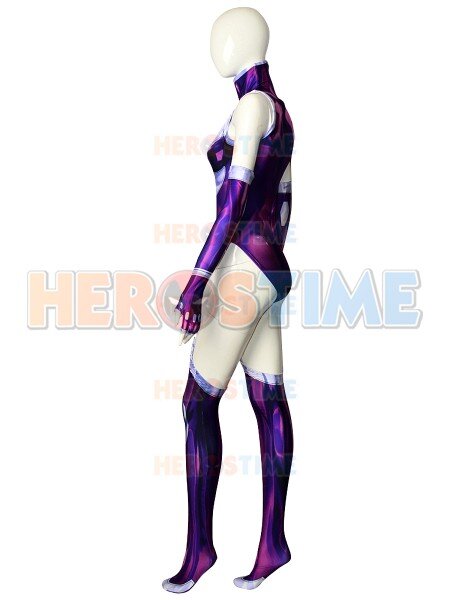 Nuovo Stile Starfire Teen Titans Stampa Supereroe Costume di Halloween Cosplay del Vestito