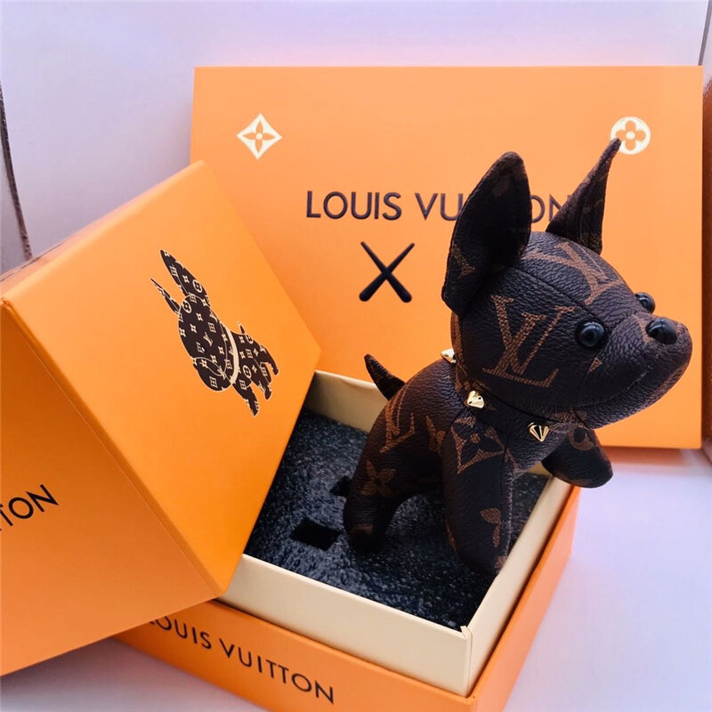 2021 Hoge Kwaliteit Franse Bulldog Sleutelhanger Acryl Kleurrijke Christmas Gift Sleutelhangers Voor Autosleutels Ring Decoratie Accessoires