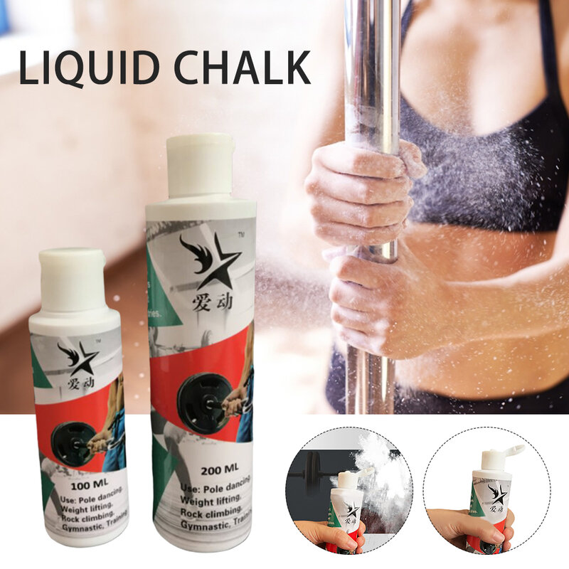 200ML Liquid Chalk Anti-slip Magnesium Powder For Weightlifting Rock Powder Gym Fitness Supplies Climbing Lifting Workout