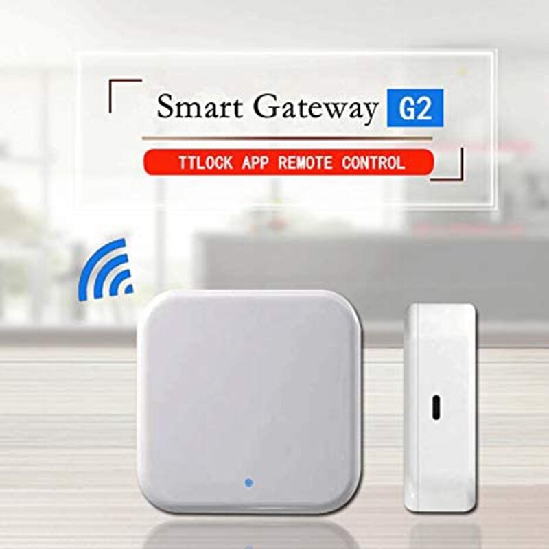Bluetooth wifi gateway senha de impressão digital inteligente fechadura da porta eletrônica casa ponte ttlock controle app gateway hub