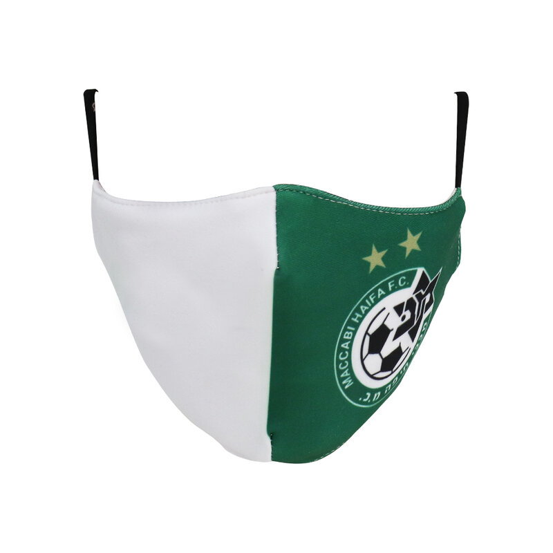 Maccabi Haifa Israel FC Football Club, cubierta facial reutilizable de algodón lavable, tamaño ajustable