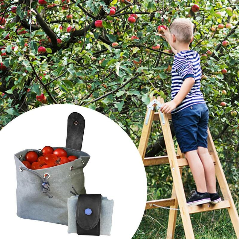 حقيبة بحزام حصاد الفاكهة في الهواء الطلق حقيبة اختيار الخضار للمشي الكنوز الصدف سهلة حلقات حول الأحزمة