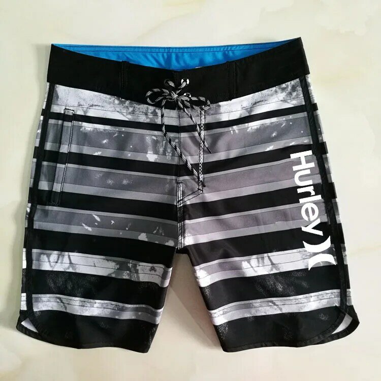 Hurley MEN'S Beach Pants Shorts Print Swimming Trunks New Style Summer Seaside Shorts Straight tube self-cultivation