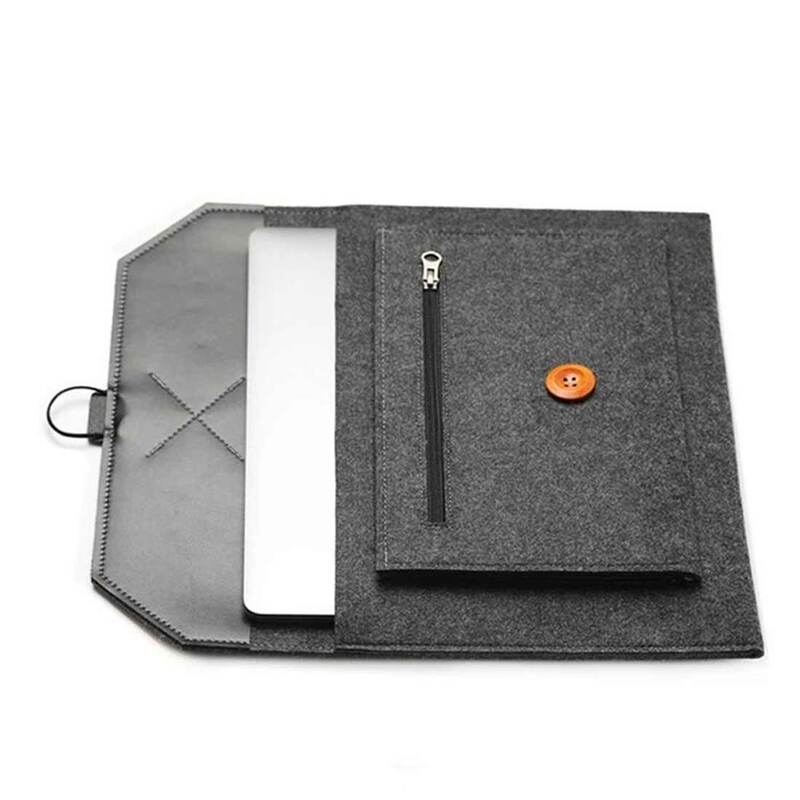 Simples cor sólida saco de manga portátil caso notebook para macbook pro ar retina tablet manga capa saco para xiaomi huawei hp