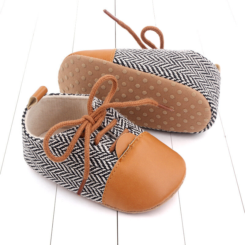 Zapatos informales de cuero para bebés, mocasines de suela blanda para recién nacidos