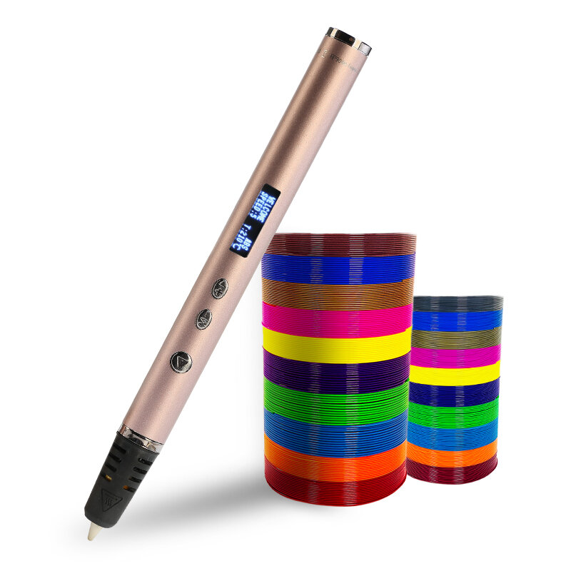 Nuevo bolígrafo 3D RP900A más delgado bolígrafo de impresión 3D DIY en el mundo juguete creativo regalo de Navidad regalos para niños
