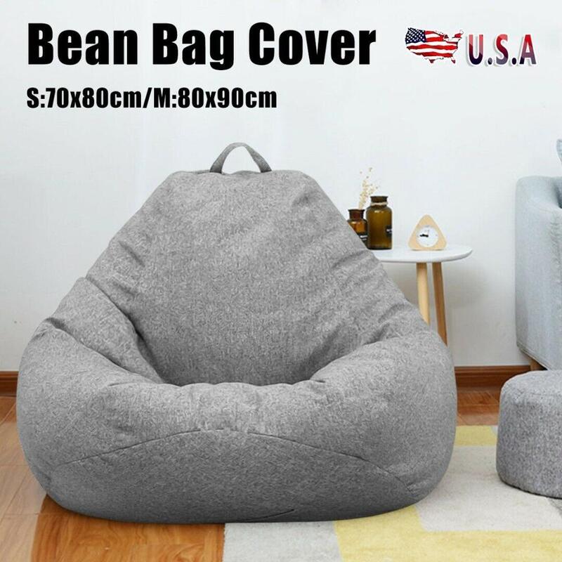 Malas Bean Bag Sofa Cover Tanpa Pengisi Lapisan Boneka Penyimpanan Mainan Lembut Kursi Sofa Bean Bag Cover untuk Anak-anak remaja Anak-anak